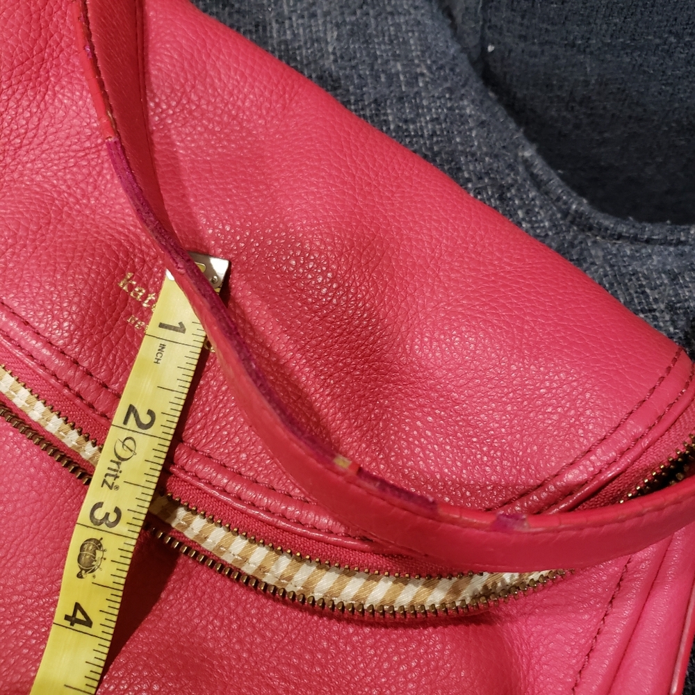 Kate Spade Pink Pebble Leather Shoulder Bag So many pockets! - Picture 3 of 9